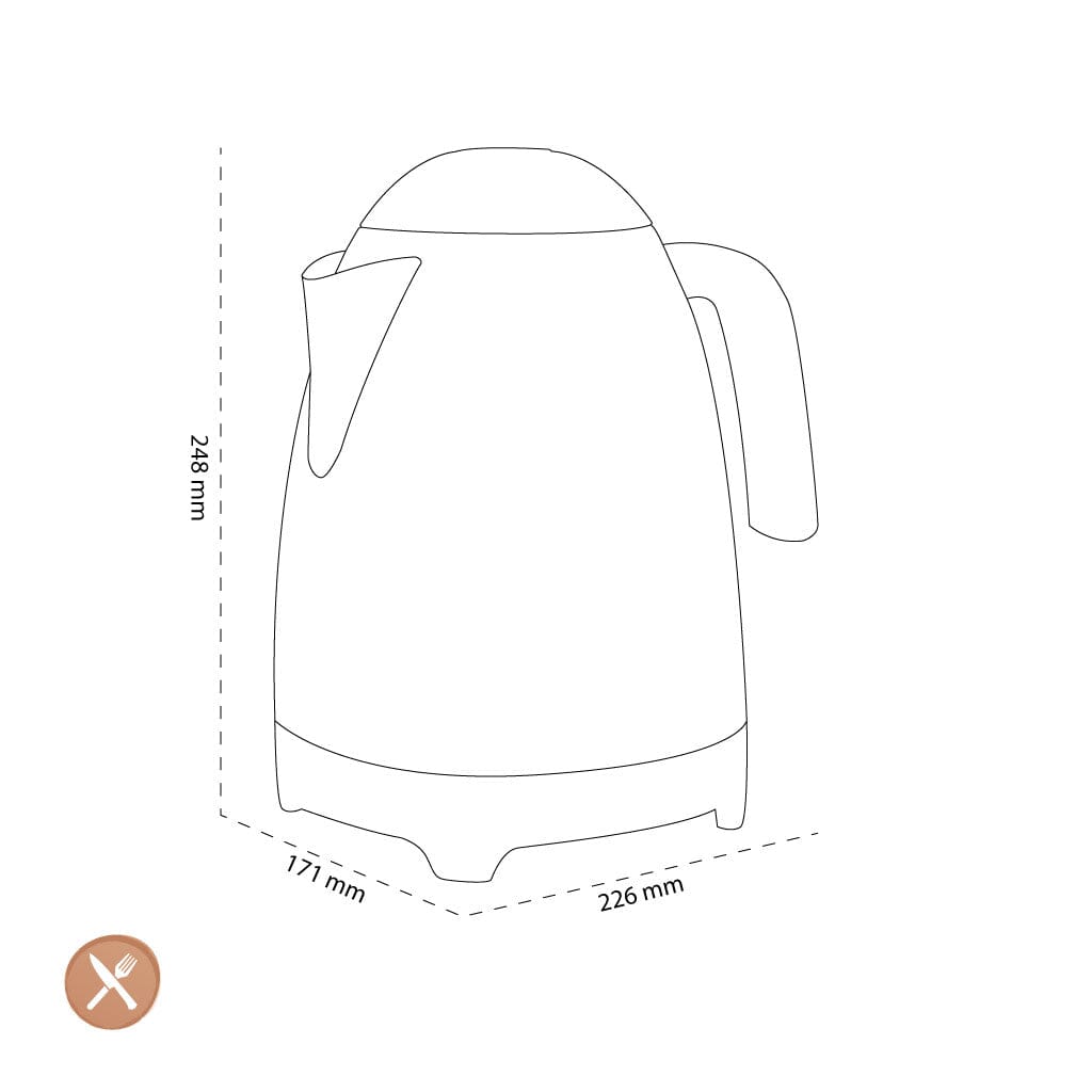 Smeg - Waterkoker | Crème | Jaren 50 | Kettle Standard Waterkoker Smeg