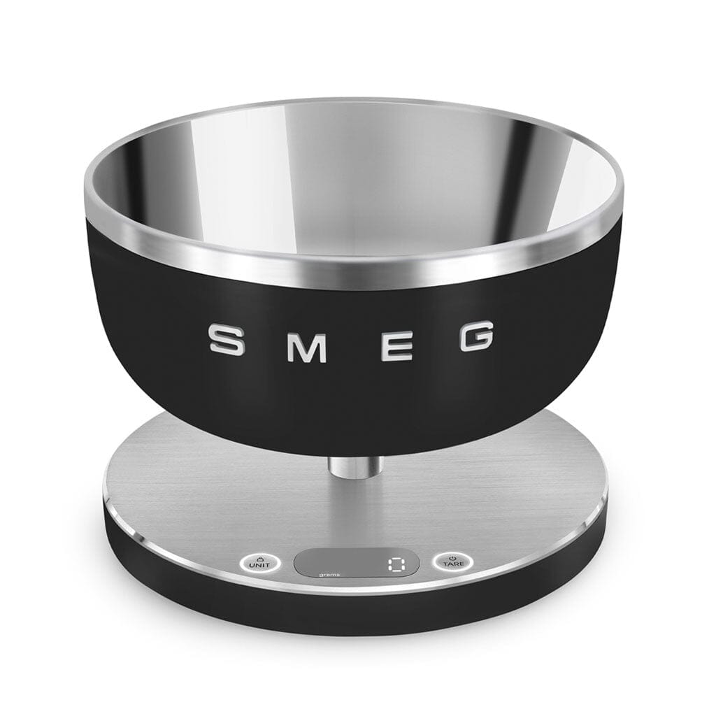 SMEG - Weegschaal Digitaal 5KG Mat Zwart Keukenweegschaal Smeg
