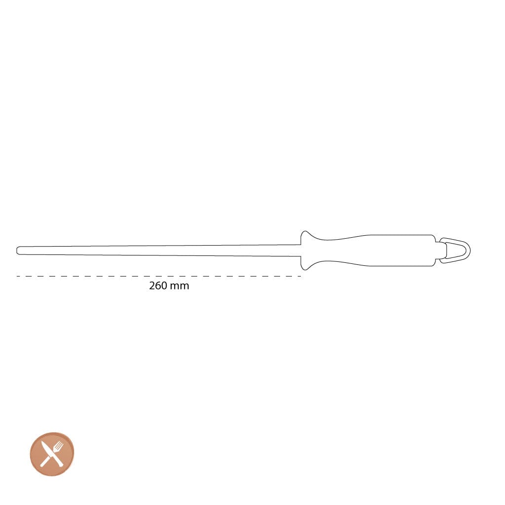 Wusthof - Aanzetstaal 26 cm dun Wusthof