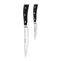 Wüsthof - Coffret de 2 couteaux Classic Ikon - Couteau à fileter flexible + Couteau d'office