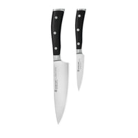 Wüsthof - Coffret de couteaux Classic Ikon 2 pièces - Petit couteau de chef + couteau d'office