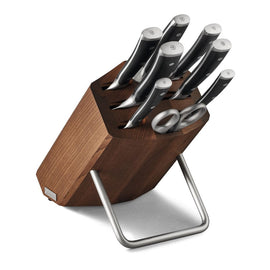 Wusthof - Classic Ikon 8-piece knife set with brown knife block Wusthof - Classic Ikon 8-delige Messenset met bruin messenblok Messenset met blok Wusthof