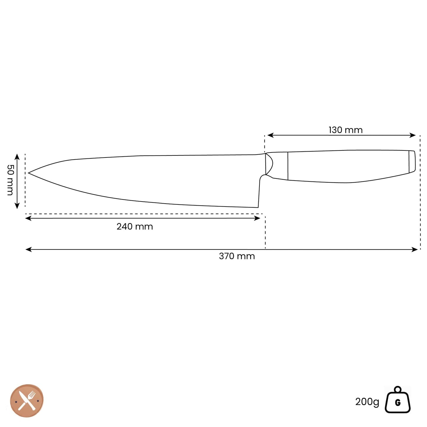 Yaxell - Ketu Koksmes 20 cm Koksmes Yaxell