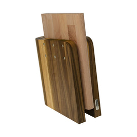 Artelegno - Bloc à Couteaux Magnétique Grand Prix Bois de Noyer + Planche à Découper Bois de Hêtre Bezig met laden...
