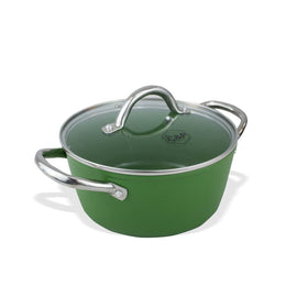 Cook & Pan - Go Green Cooking pan 22 cm with glass lid By C&P - Go Green Kookpan 22 cm met glazen deksel Kookpan By C&P