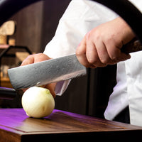 Epoxy Onyx Damascus Nakiri 18 cm Shinrai Japan