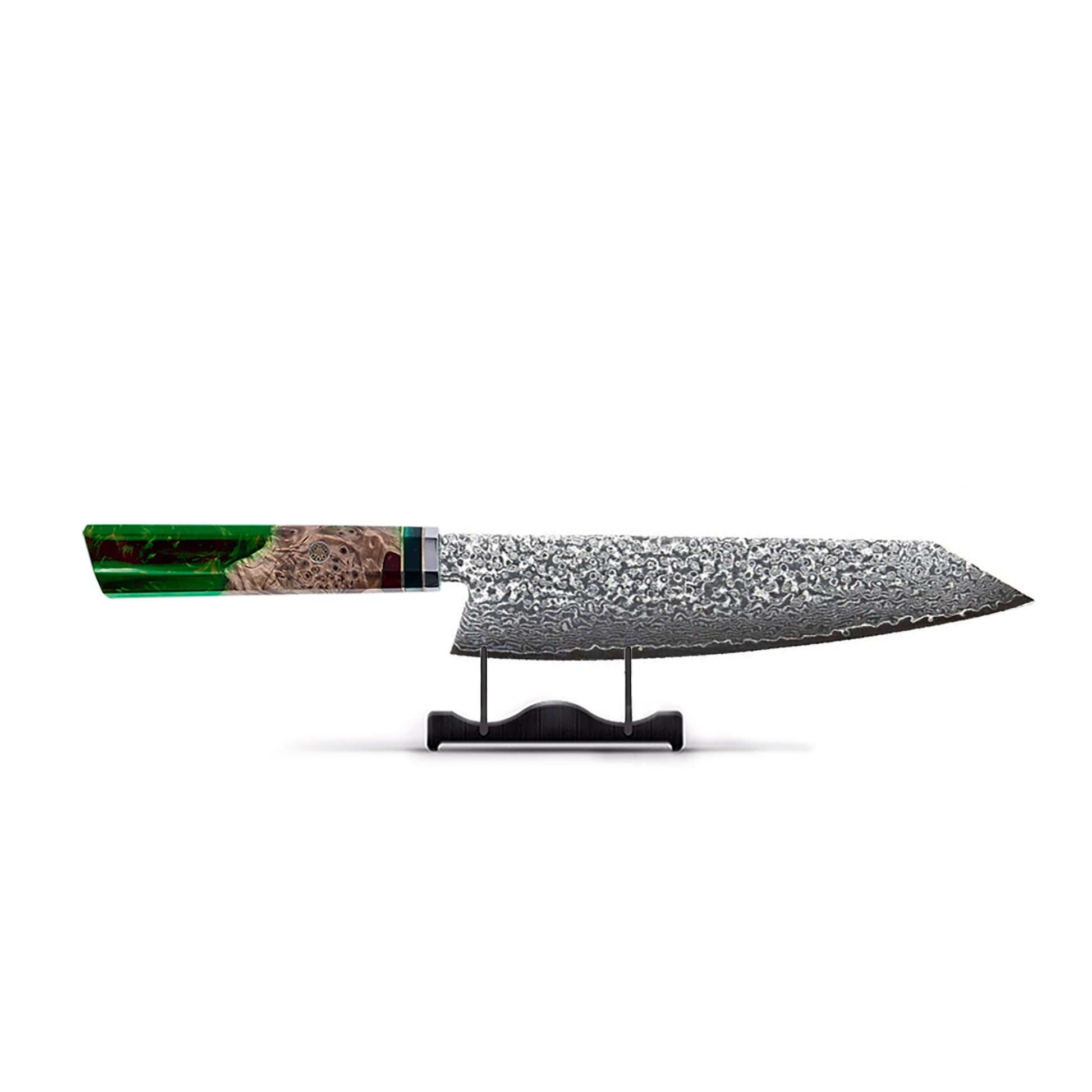 Kiritsuke mes Damascus Emerald Octagon Keukenmessen Shinrai Japan