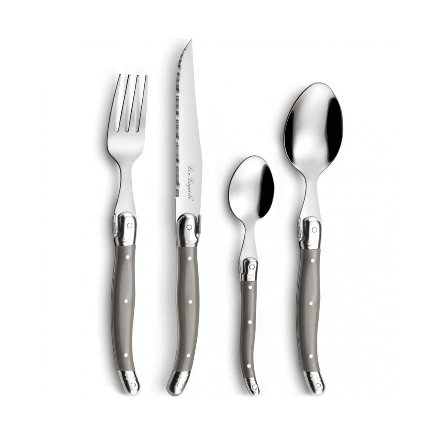 Lou Laguiole - Tradition 24-delige Bestekset - Taupe Bestekset Lou Laguiole