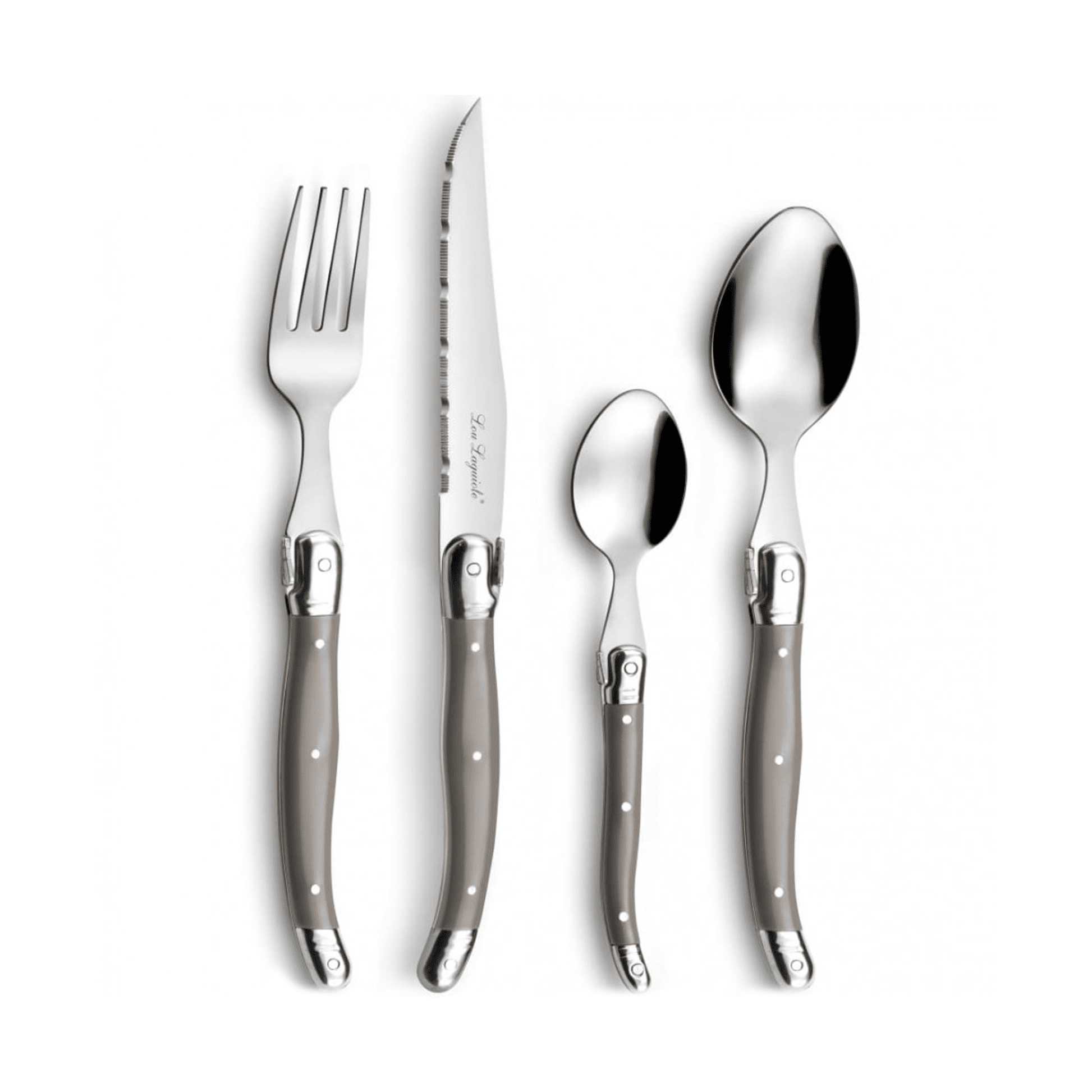 Lou Laguiole - Tradition 24-delige Bestekset - Taupe Bestekset Lou Laguiole