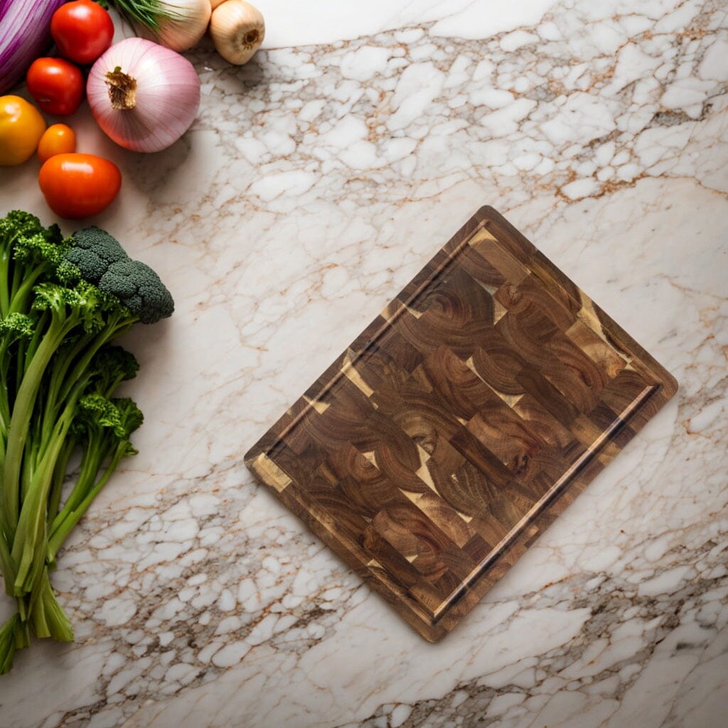 Luxe snijplank acaciahout - 41 x 30 x 4.5 cm Houten snijplank Shinrai Japan