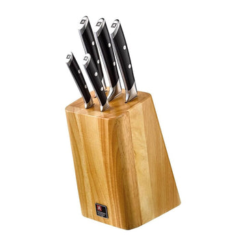Richardson Sheffield - R Vision 5-Delige Messenset met Blok - Hout Messenset met blok Richardson Sheffield