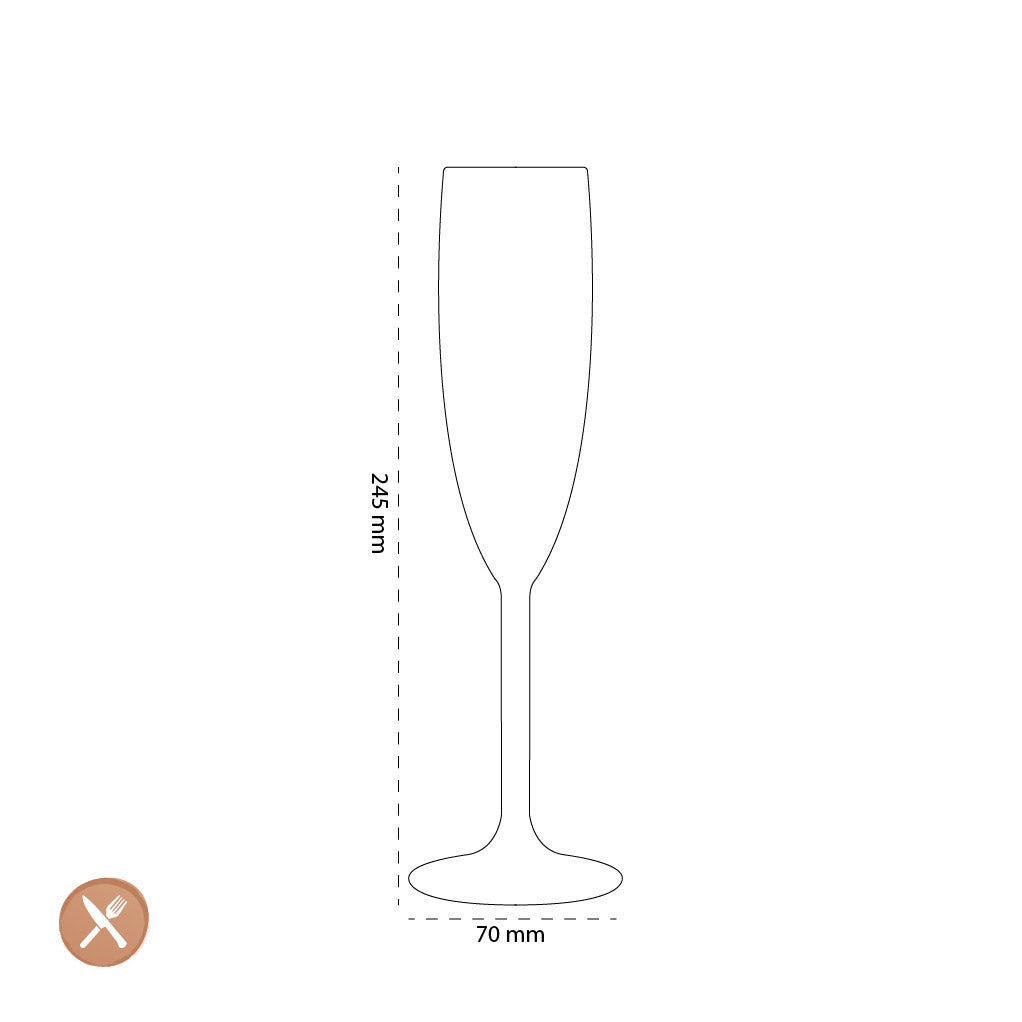 Leonardo - DAILY Champagne Glasses 200ml - Pack of 6