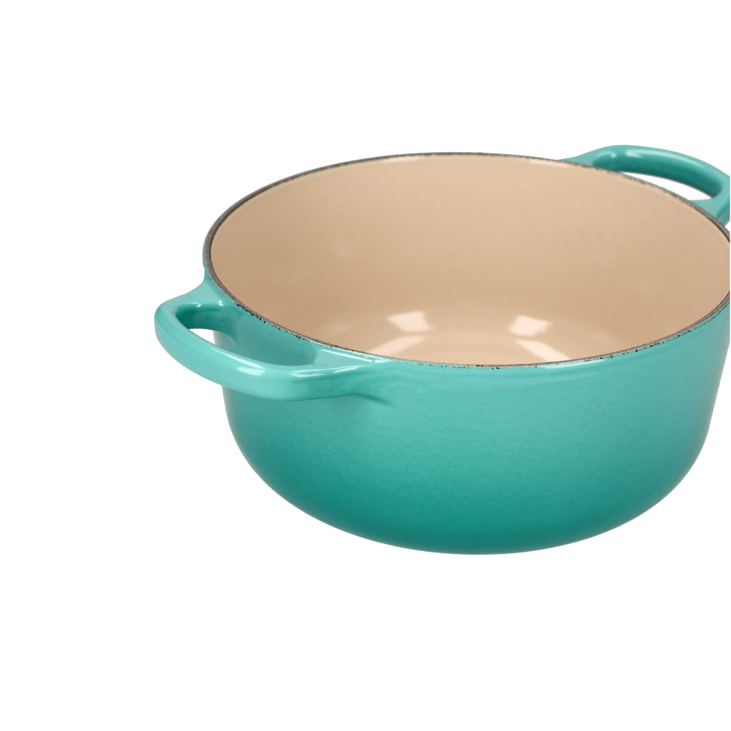 LeCreuset - Rôti- / Faitout Signature rond Bleu Caraïbes 20cm 2,4l