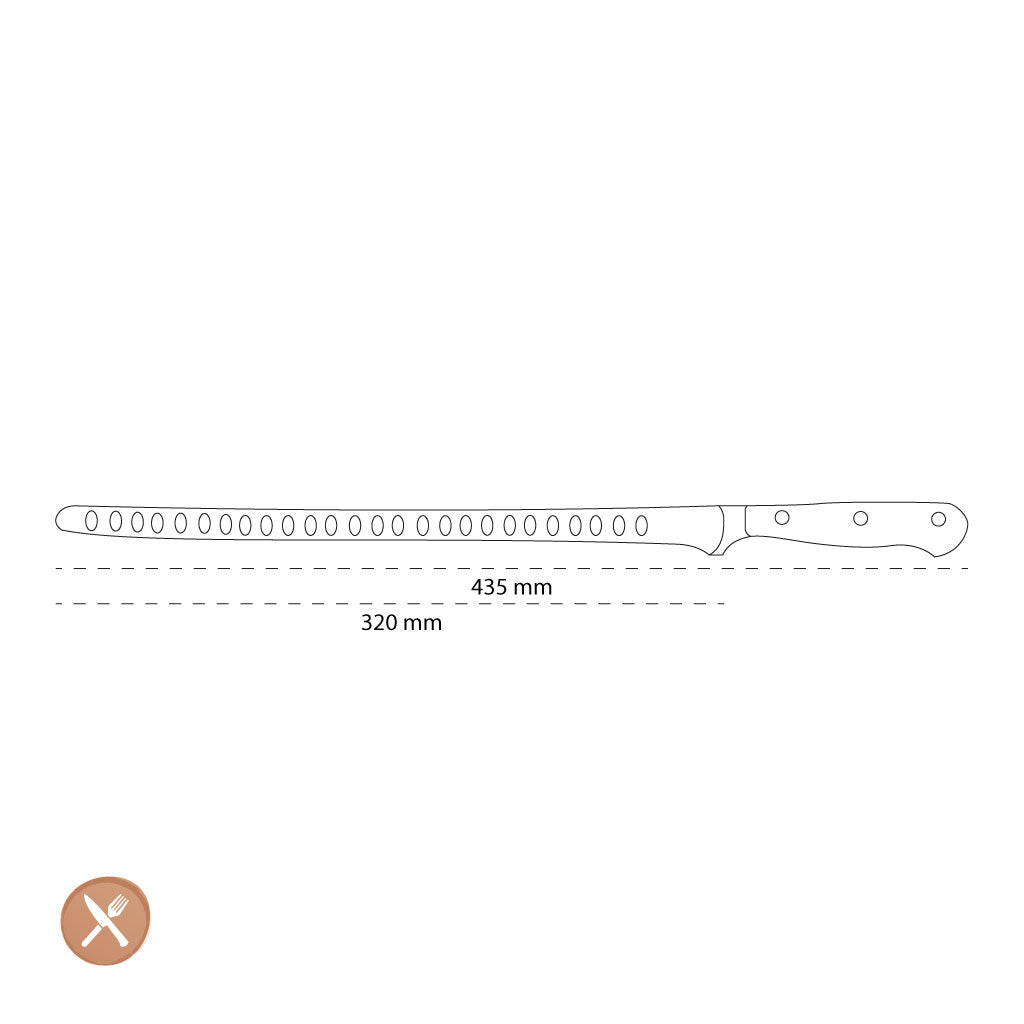 Wusthof - Couteau à saumon classique avec trous 32 cm