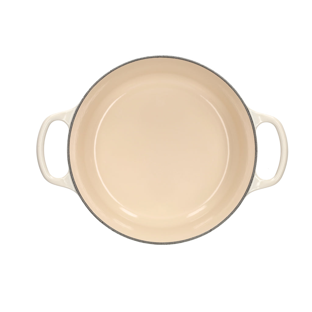 LeCreuset - Roast- / Stew pan Signature round Meringue 24cm 4.2l