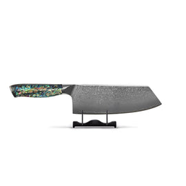 Shinrai Knives - Mother of Pearl Jewels Damascus Nakiri knife 20 cm