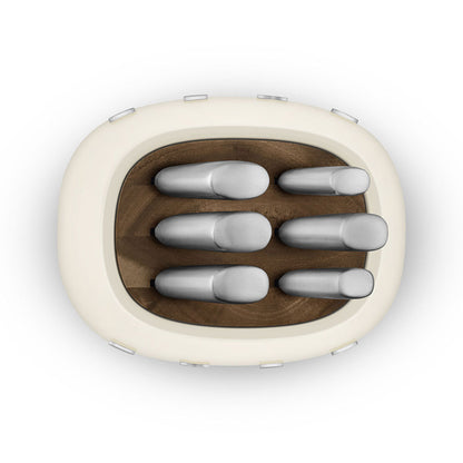 SMEG - Knife block with 6 knives Cream