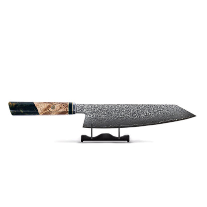Shinrai Knives - Onyx Octagon Damascus Kiritsuke 23 cm - Special Edition