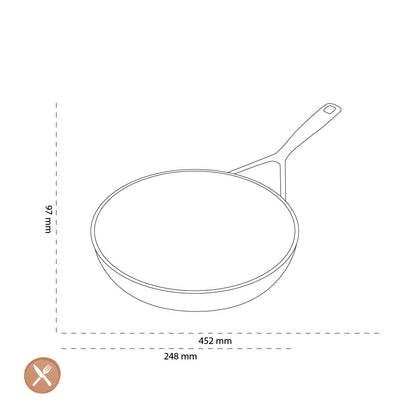 Demeyere - Alu Pro 5 Ceraforce Frying Pan 24 cm