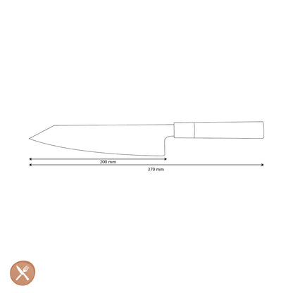 Shinrai Japon - Takumi Kaza Damas Kiritsuke 20 cm