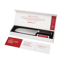 Santoku en acier inoxydable martelé 18 cm