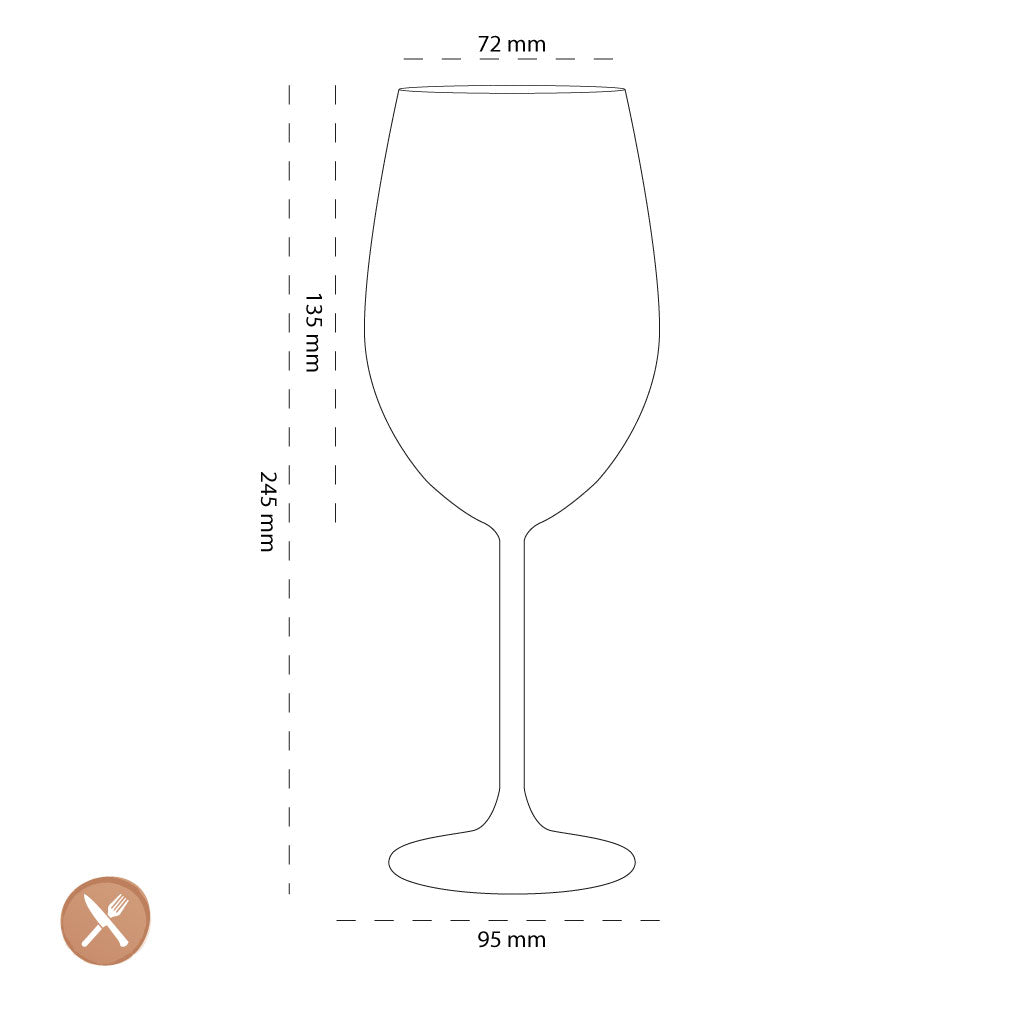 Leonardo - DAILY Bordeaux Wine Glasses 640ml - Pack of 6