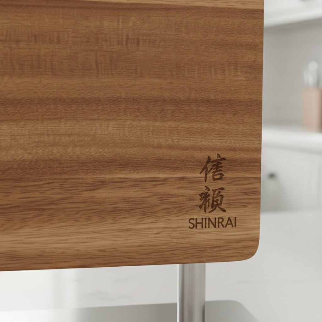 Shinrai Knives - Magnetic Knife Block Punch - Acacia Wood