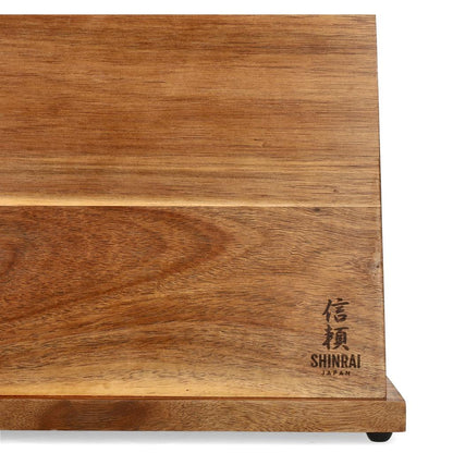 Shinrai Japan - Magnetic Knife Block Single Sided - Acacia Wood