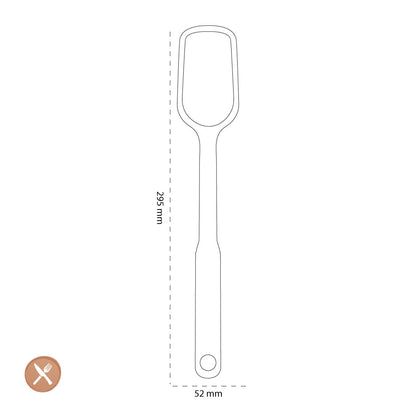 OXO - Silicone spoon/pan scraper, red