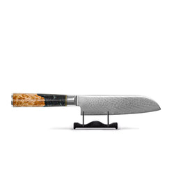 Shinrai Japon - Couteau Santoku Epoxy Onyx Damas 18 cm