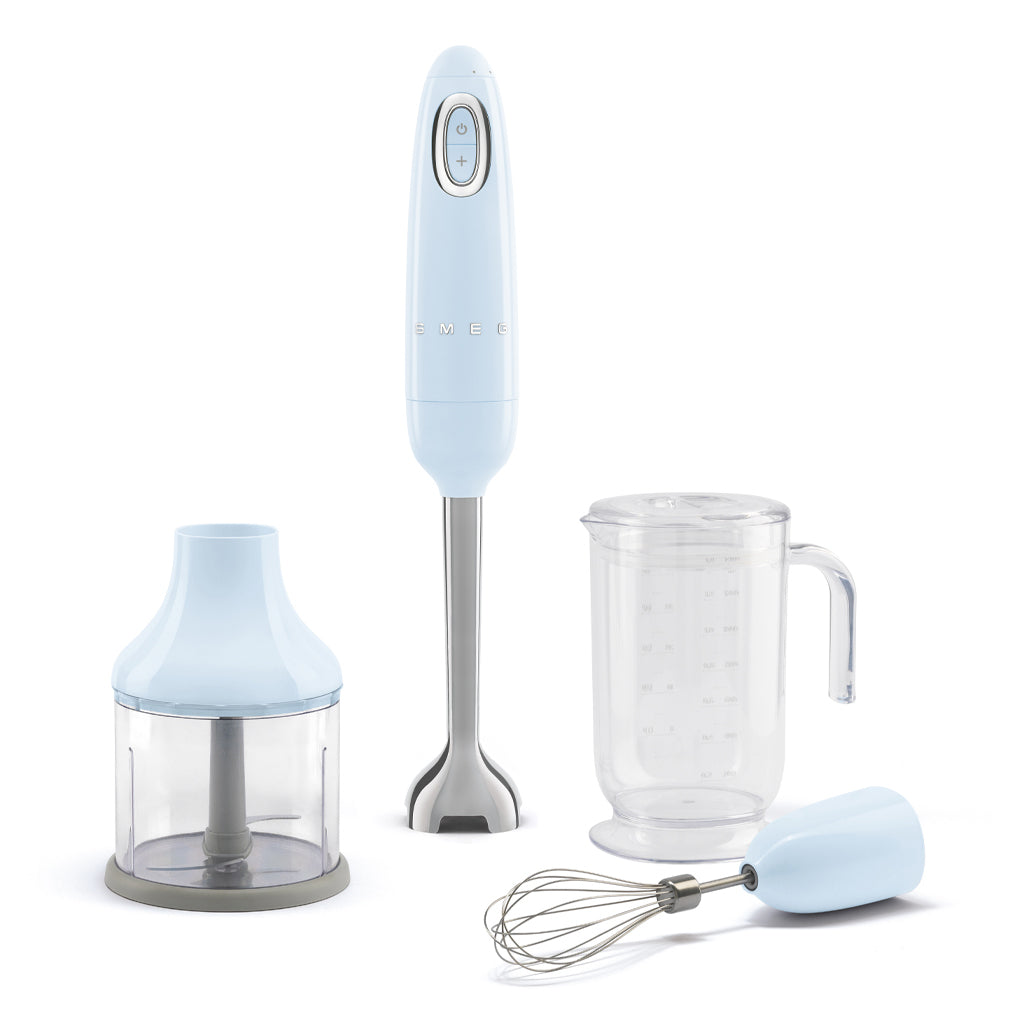 Smeg - Hand blender | Pastel Blue | 1950s | Hand blender with accessories