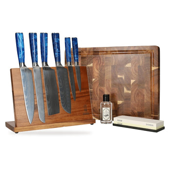 Shinrai Knives - Damascus Print Sapphire Mega Bundle - All you need