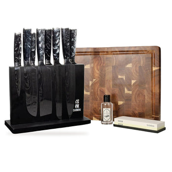 Shinrai Knives - Damascus Print Onyx Mega Bundle - All you need
