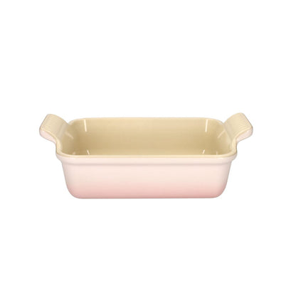 LeCreuset - Plat à four rectangulaire Coquillage Rose 19x14cm 1,1l