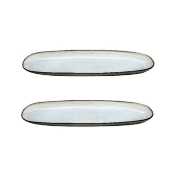 Medard de Noblat - Shadow Nacre Large Serving Dish 35.5 x 14 cm (set of 2)