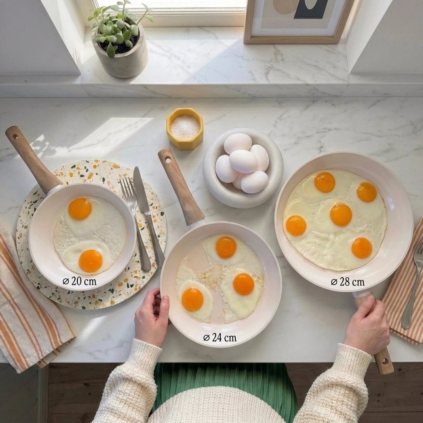 Cook & Pan - Blush Koekenpannenset 2-delig Pannenset Cook & Pan 