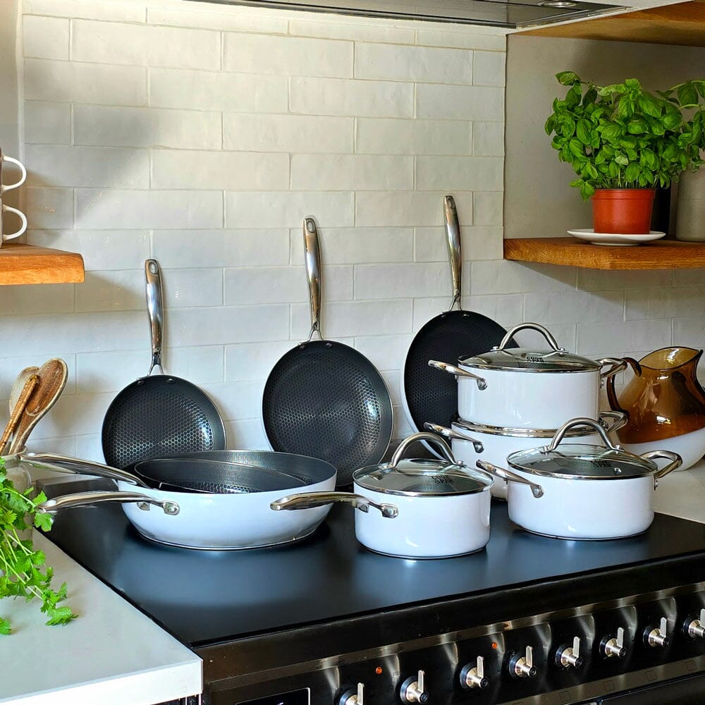 Cook & Pan - Honey Go Ivory Pannenset 9-delig Pannenset Cook & Pan 