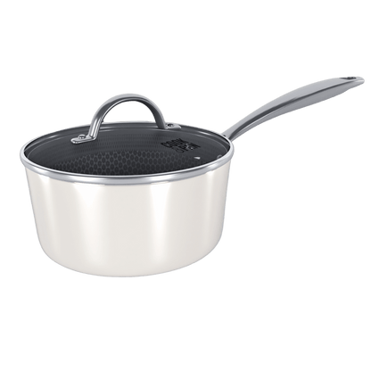 Cook & Pan - Honey Go Ivory Steelpan 18 cm met glazen deksel Cook & Pan 