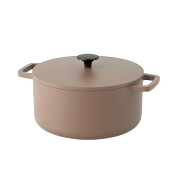 Cook & Pan - Taupe of Mind Gietijzeren Braadpan 24 cm - 4 liter Braadpan Cook & Pan 