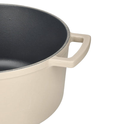 Cook & Pan - Taupe of Mind Gietijzeren Braadpan 28 cm - 6.5 liter Braadpan Cook & Pan 