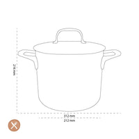 Demeyere - Atlantis 7 Hoge kookpan met deksel 20 cm Kookpan Demeyere 