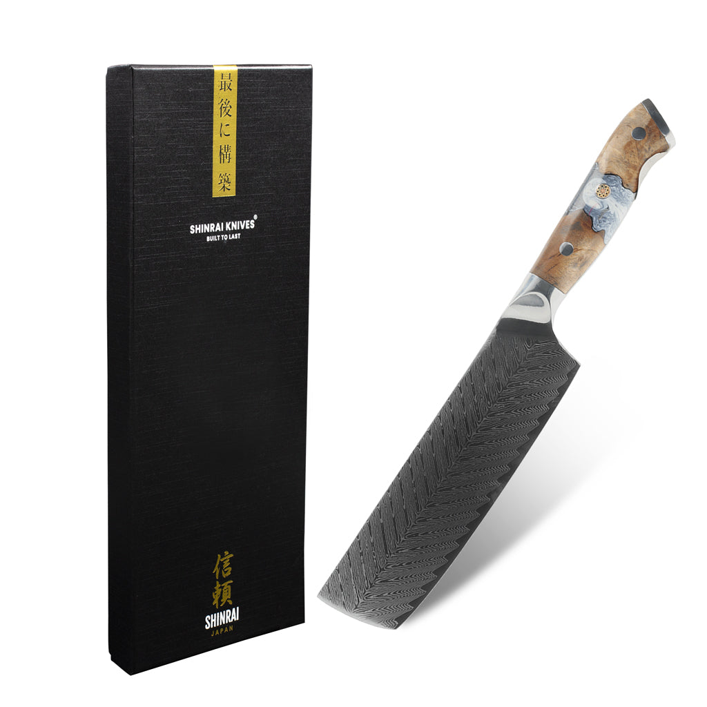 Shinrai Japan - Eclipse Series Damascus Nakirimes 18 cm