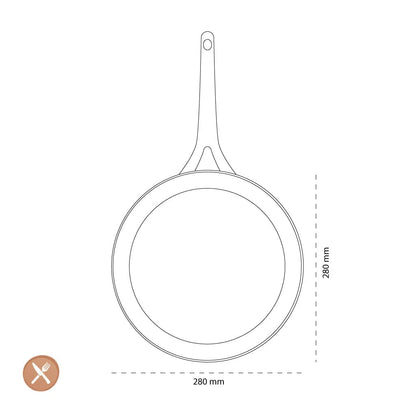 GreenPan - Geneva koekenpan met keramische antiaanbaklaag 28cm Koekenpan GreenPan 