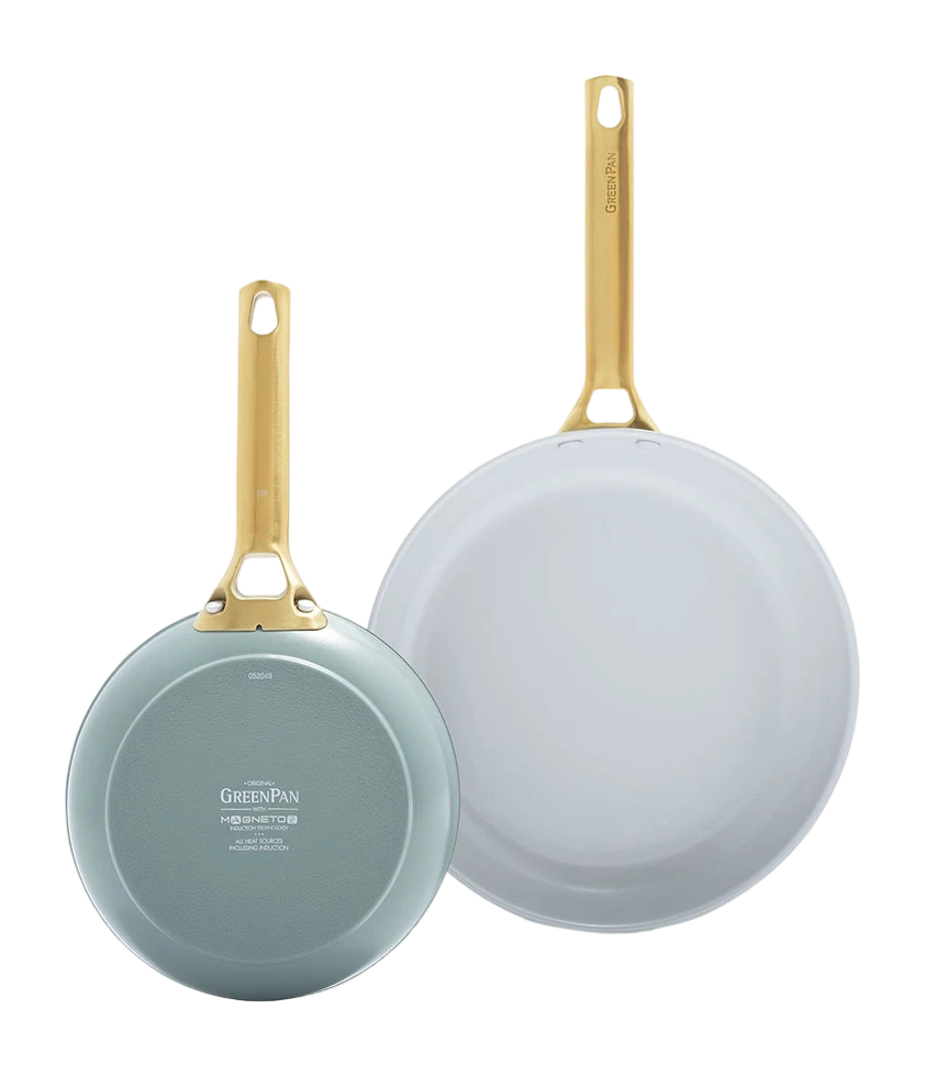 GreenPan - Padova Smokey Blue/Mint Green 4-delige Koekenpannenset 20/26/28 cm Pannenset GreenPan 