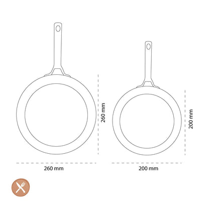 GreenPan - Padova Sunshine Yellow 2-delige pannenset met keramische antiaanbaklaag 20/26 cm Pannenset GreenPan 