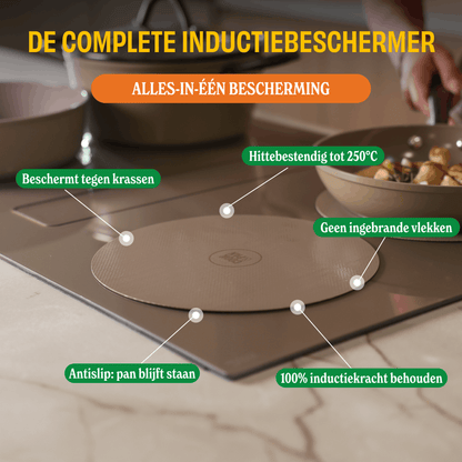 Cook & Pan - Taupe of Mind Induction Hob Protector Set - 4 Pack