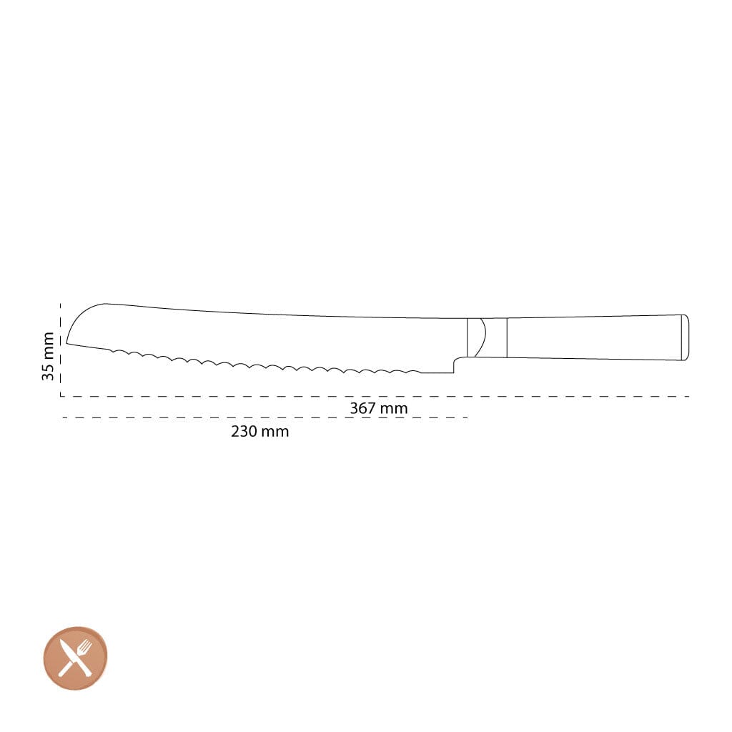 Kai Shun - Broodmes 9'' (23,0 cm) Kai Shun 