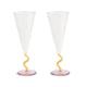 &Klevering - Flute curve caramel set of 2