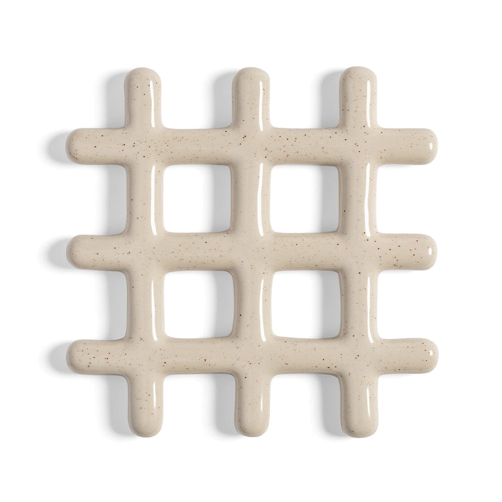 &Klevering - Onderzetter - Grid - Beige Onderzetter &Klevering 