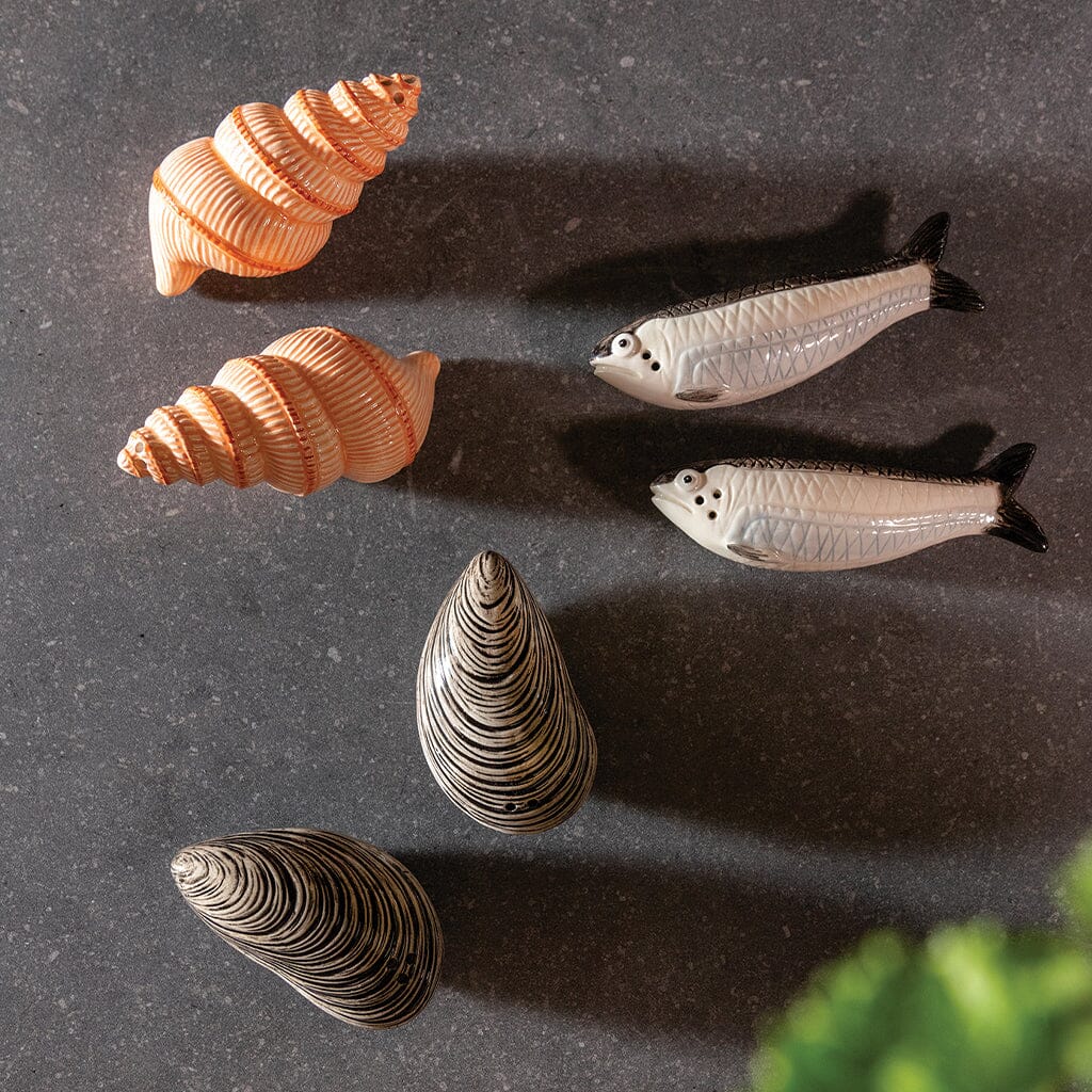 &Klevering - Zout & peper schelp Peper- en zout set &Klevering 